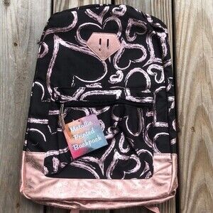 Metallic Heart Backpack NEW NWT